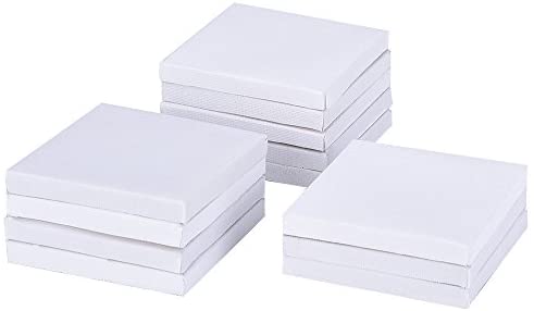 Outus Mini Canvas Panels for Painting Craft Drawing, 24 Pack (3 by