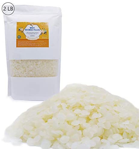 White Beeswax Pellets for Candle Making , Easy Melt Beeswax