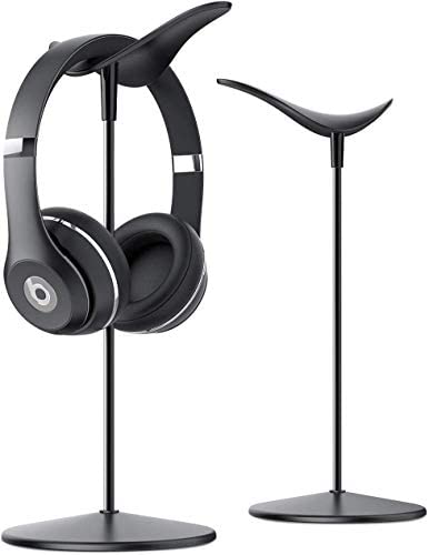 Micool Headphone Stand, Aluminium And Oaken Wood Gaming Headset...