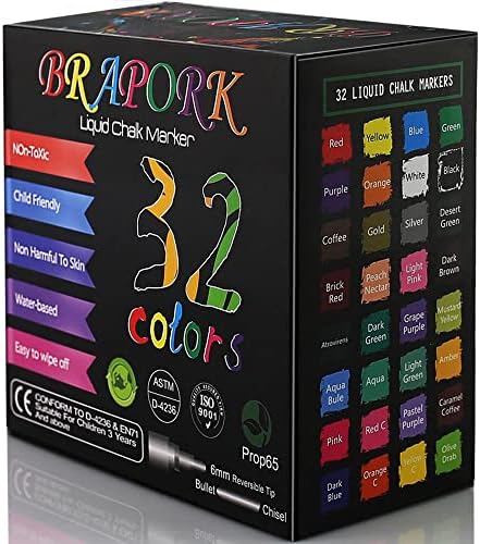 Non-Toxic Low Odor 12 Color Window Use Liquid Chalk Mark Chalkboard Liquid Chalk  Marker Pen - China Liquid Chalk Marker Pen, Art Marker Pen