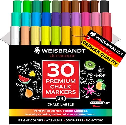 Chalk Markers -Set of 24 Vibrant Colors — Shuttle Art