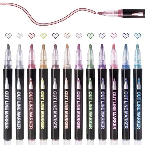 SuperSquiggles Outline Marker Set (12 Pens Per Set) – SuperSquiggles™