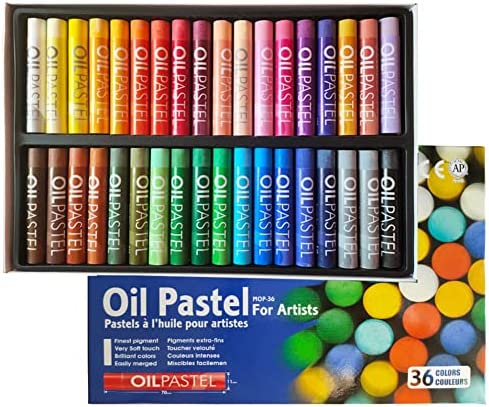 12 Colors Oil Pastels Smooth Drawing Oil Pastels Set Brilliant Colored Pastels  for Artists Beginners Students Kids Art Painting Drawing