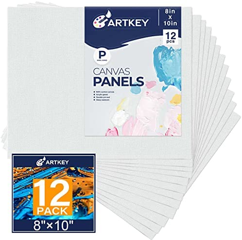 A2 Canvas Panel Stretched Blank Canvas Board Primed Artist Boards 100%  Cotton