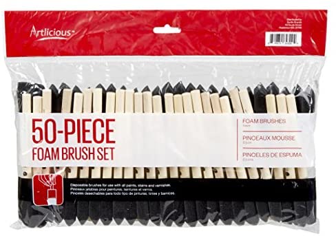 Artlicious - 1 Foam Paint Brush Value Pack of 50