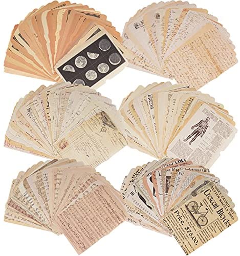 150 Sheets of Scrapbook Paper, Vintage Journaling