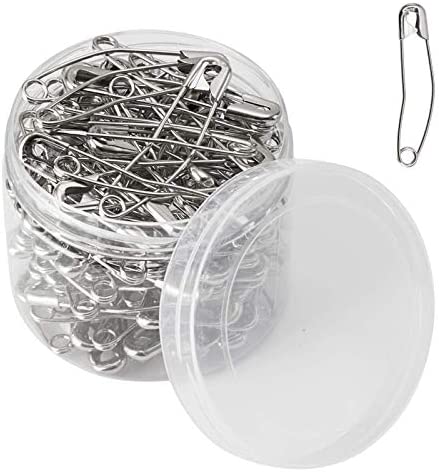 Quilters Curved Safety Pins for Quilting & Basting in 3 Sizes Small to Large