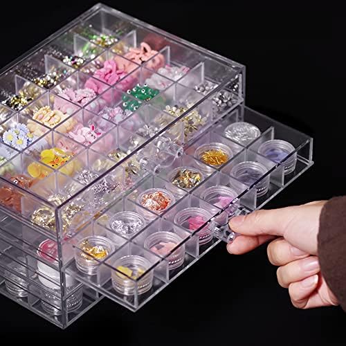 Bins & Things Diamond Painting Organizer - Diamond Painting Accessories  Storage with 3 Stackable Drawers - Diamond Art Containers for Beads, Art