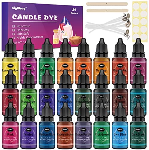 SAEUYVB Candle Dye Set, 16 Colors Candle Wax Dye for Candle Making, Bulk Soy Wax Dyeing, DIY Candle Making Kit