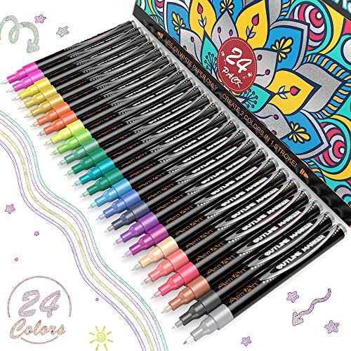 ArtBeek 262 Colors Alcohol Markers Brush Tip, Markers for Adult Coloring