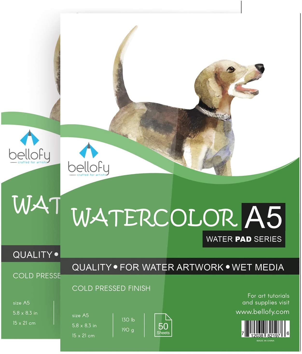 ArtBeek Watercolor Paper 11x14 Inch, 30 Sheets (140lb/300gsm),100